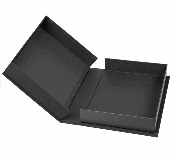 Boite d’archivage photos noire en toile 50 x 40cm