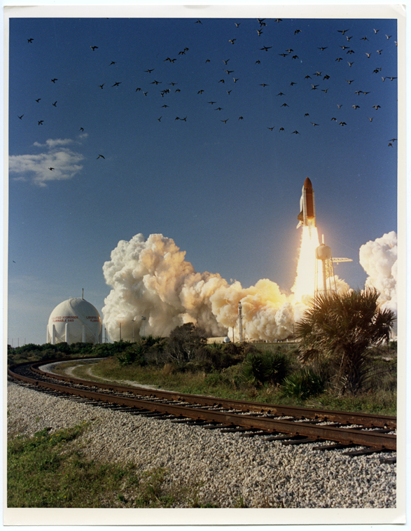 1988. Décollage navette spatiale Atlantis (Mission STS27)