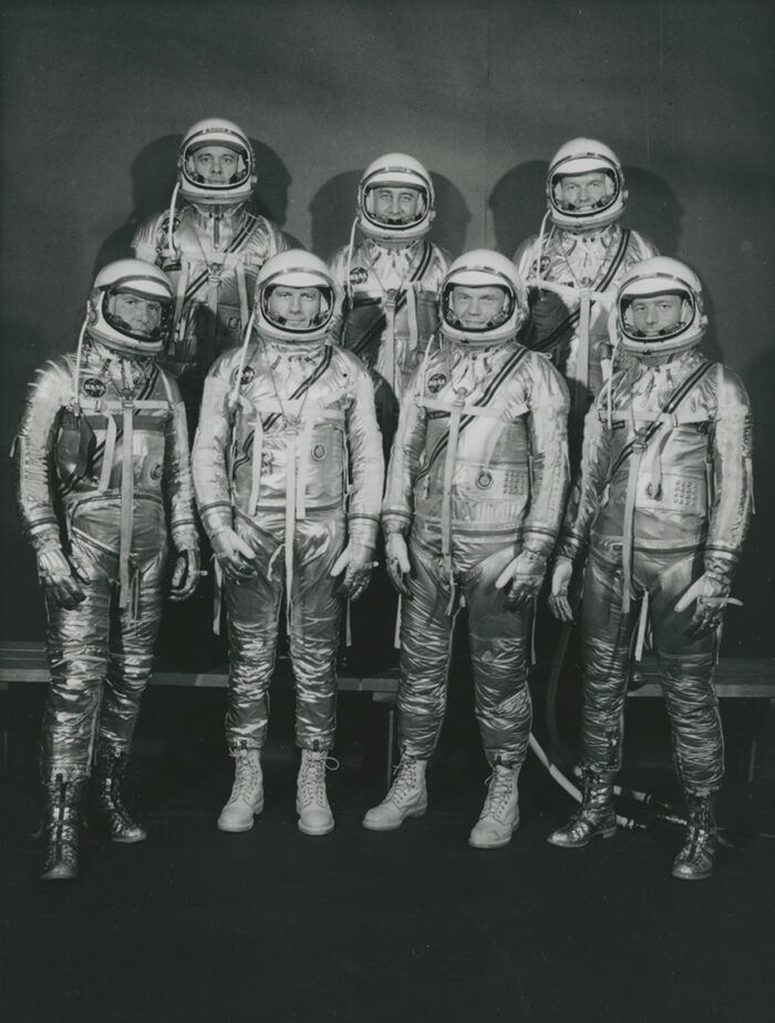 NASA – Mercury Seven Astronauts Group Portrait (1962) — #3614