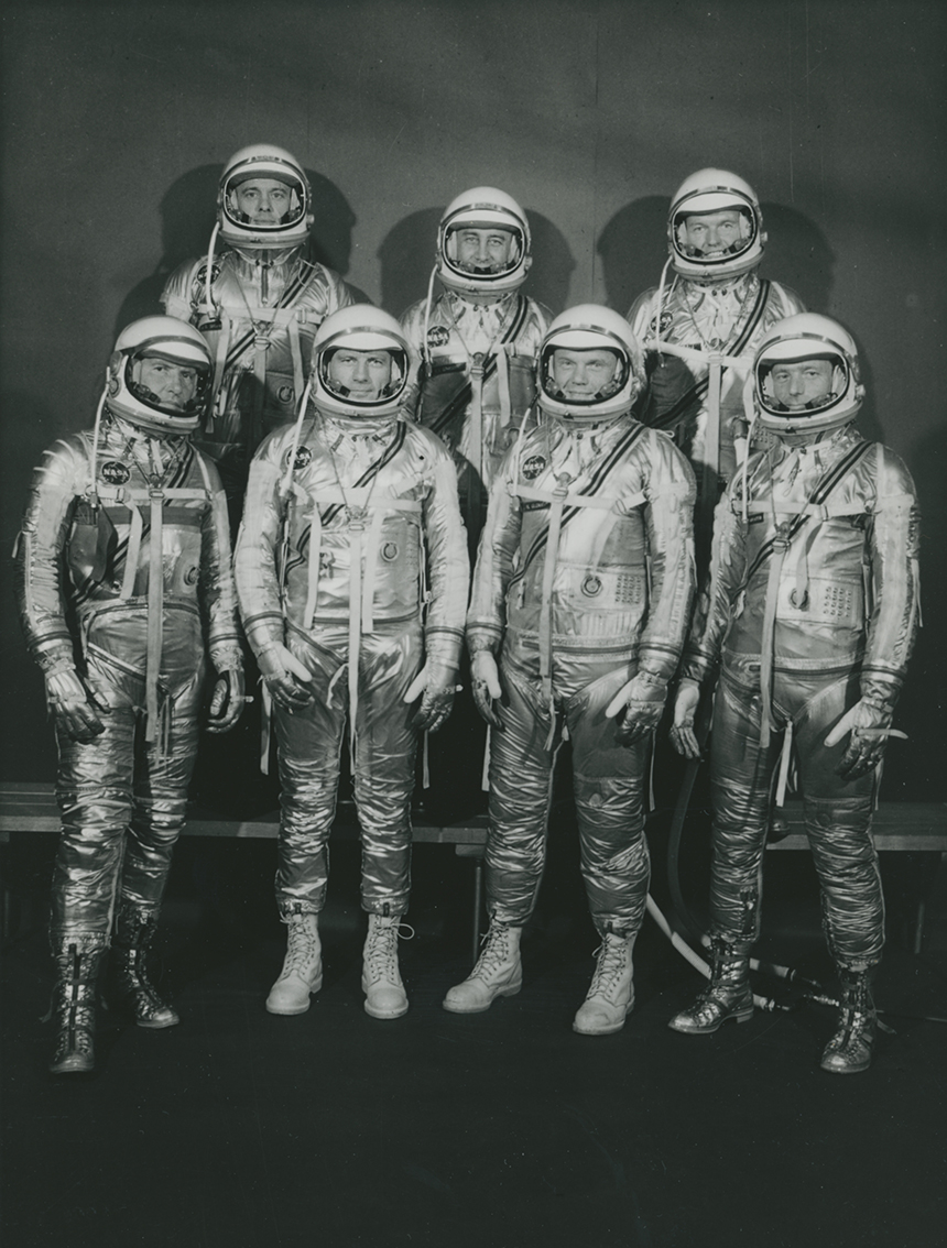 NASA – Mercury Seven Astronauts Group Portrait (1962) — #3614 NASA – Mercury Seven Astronauts Group Portrait (1962) — #3614