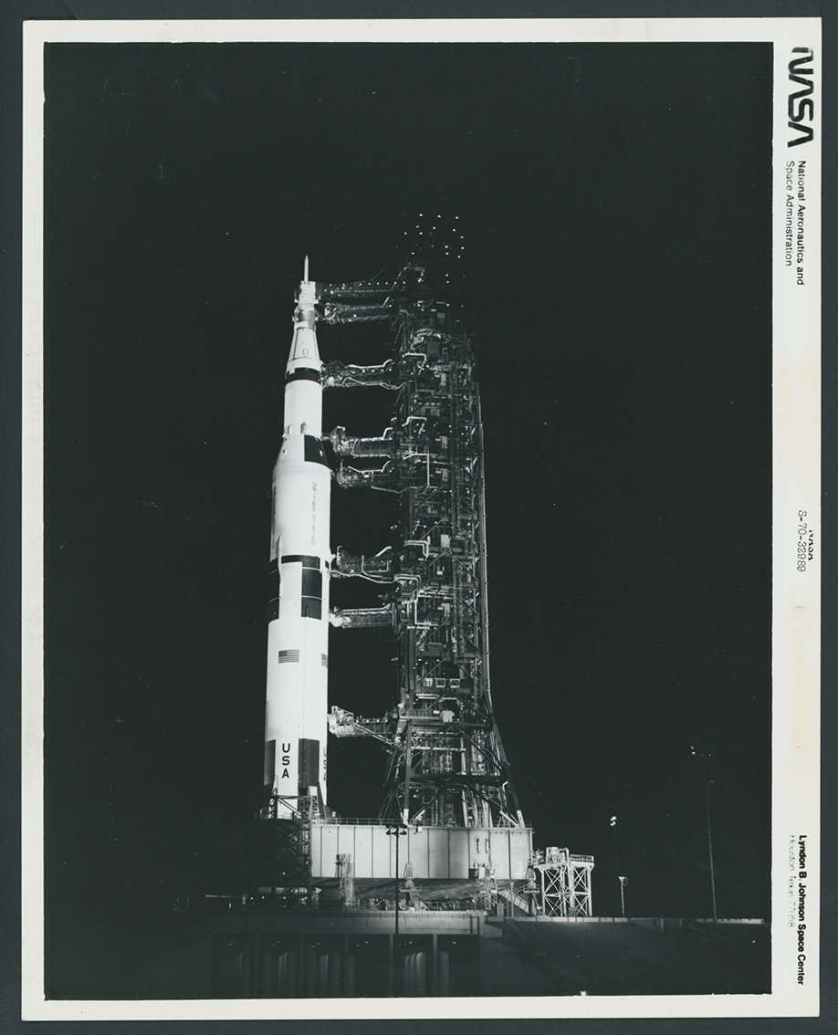 NASA – Apollo 13 Saturn V on Launch Pad 39A (1970) — #3631 NASA – Apollo 13 Saturn V on Launch Pad 39A (1970) — #3631
