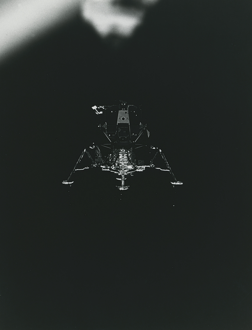 NASA – Apollo 11: Lunar Module Eagle Seen from Columbia (1969) — #3825 NASA – Apollo 11: Lunar Module Eagle Seen from Columbia (1969) — #3825