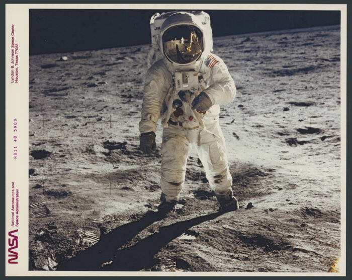 NASA – Apollo 11 “Visor”: Buzz Aldrin on the Lunar Surface (1969) — #4822