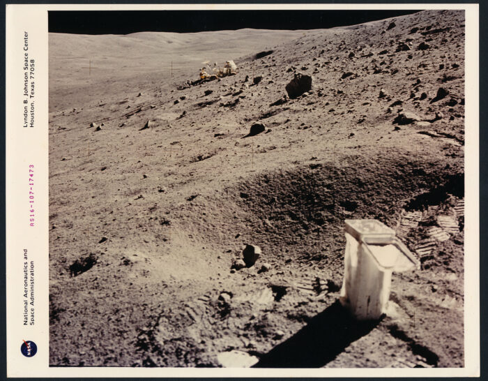 NASA – Apollo 16 Lunar Rover on “Stone Mountain” (1972) — #821